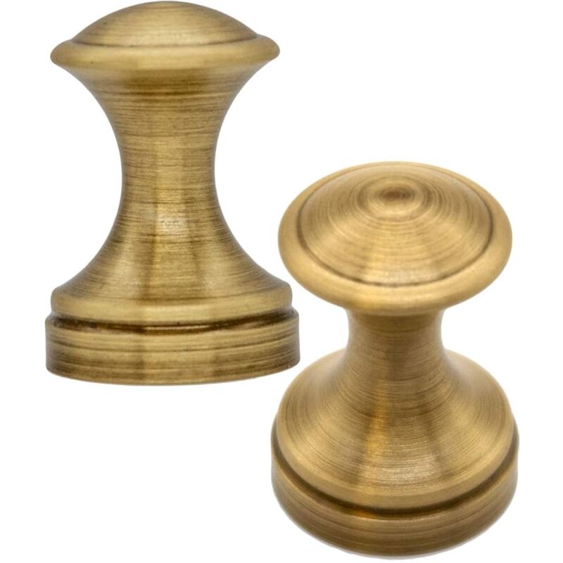 foto del prodotto sollbry set di 2 ganci da parete in ottone massiccio design classico bronzo