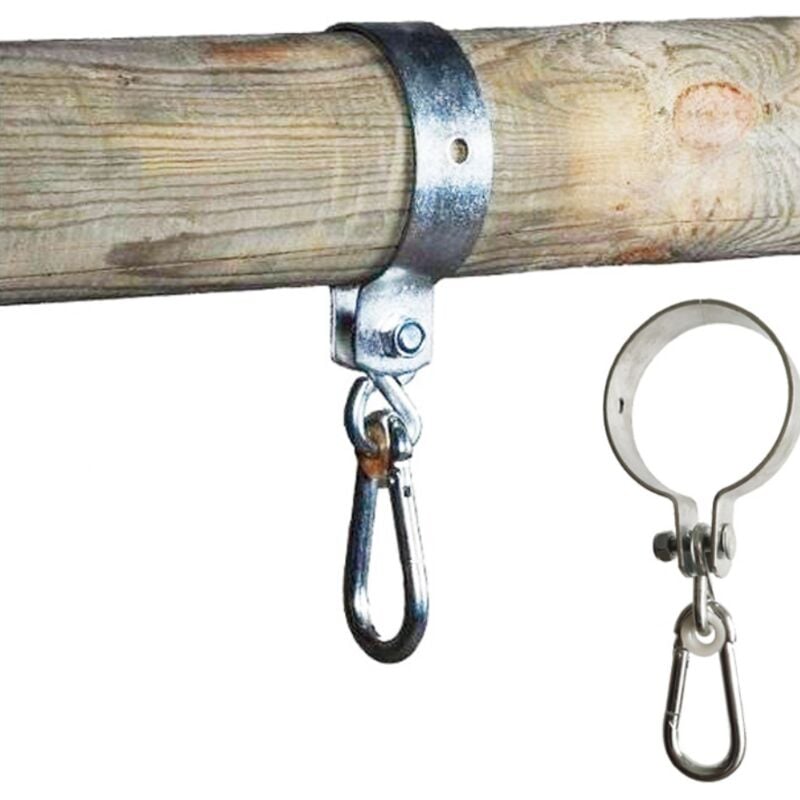 foto del prodotto sollbry set di 2 ganci per altalena con moschettone per travi tonde 10 cm
