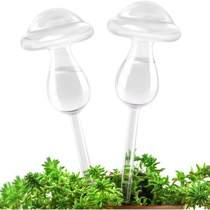 foto del prodotto sollbry set di 2 globi di irrigazione automatica in vetro soffiato a mano per uso interno ed esterno 257 cm 