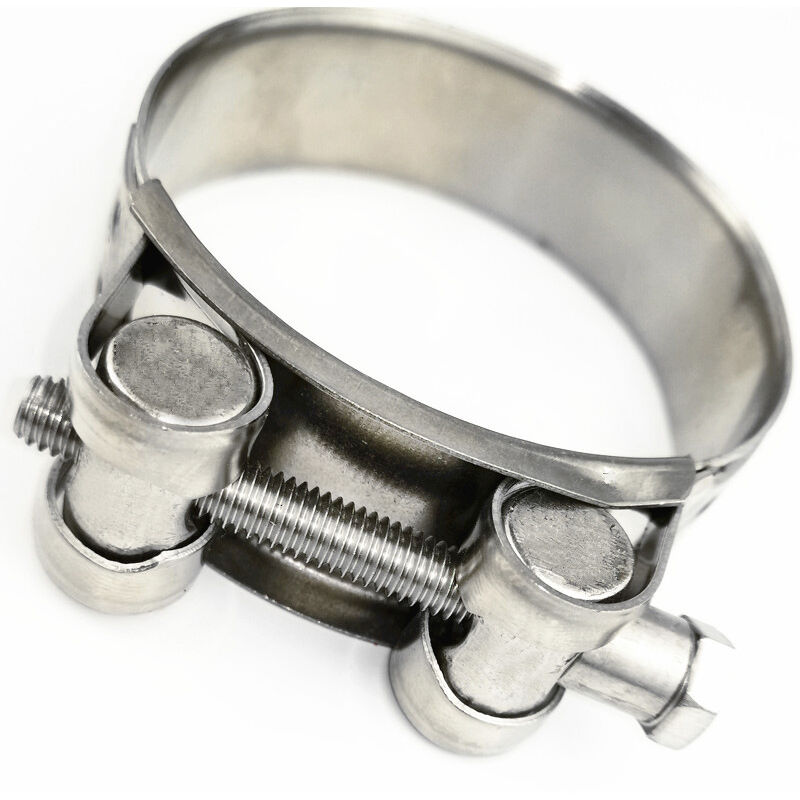 foto del prodotto sollbry set di 2 morsetti girevoli 17 19 mm larghezza banda 18 mm acciaio colore argento chiave piatta fluidi tubi condotti ventilazione