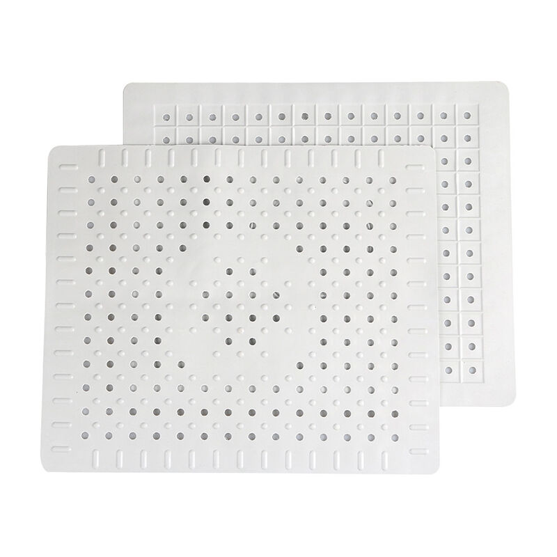 foto del prodotto sollbry set di 2 tappetini per lavello da cucina, antiscivolo, 31 x 26 cm, bianco