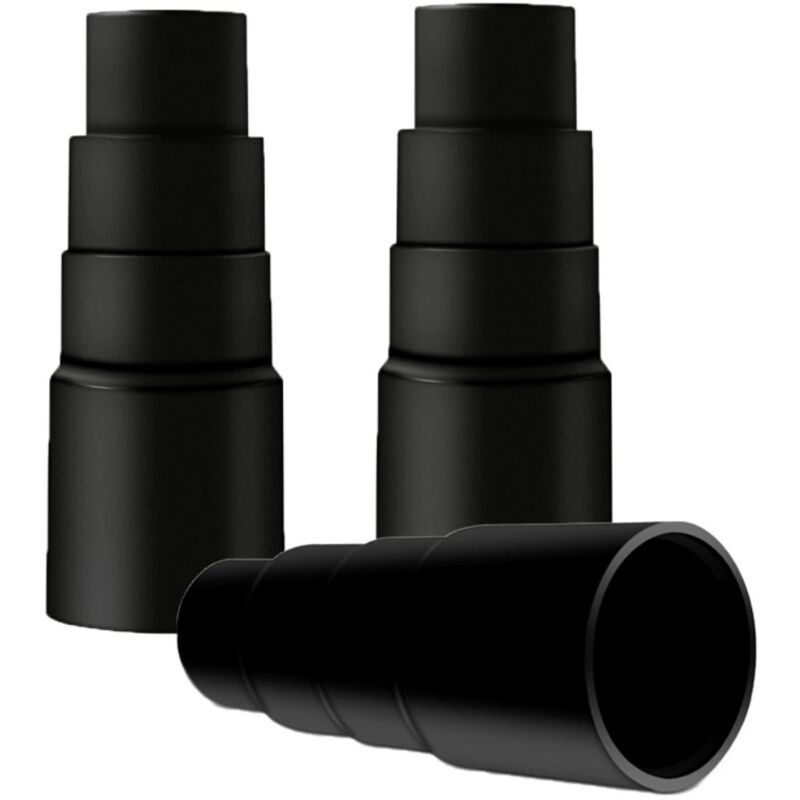 foto del prodotto sollbry set di 3 adattatori per aspirapolvere, riduttore per utensile, tagliabile da 21 a 35 mm, per aspirapolvere industriali, aspiraliquidi,
