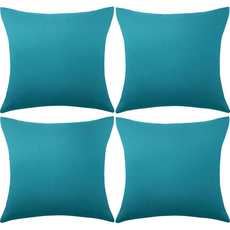 foto del prodotto sollbry set di 4 federe decorative per cuscini da esterno, impermeabili, quadrate, per divano, letto, terrazza, balcone, giardino, tenda, 45,7 x 45,7