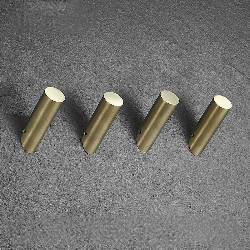 foto del prodotto sollbry set di 4 ganci per asciugamani in oro spazzolato, ganci per accappatoio, ganci da parete per bagno, grucce resistenti