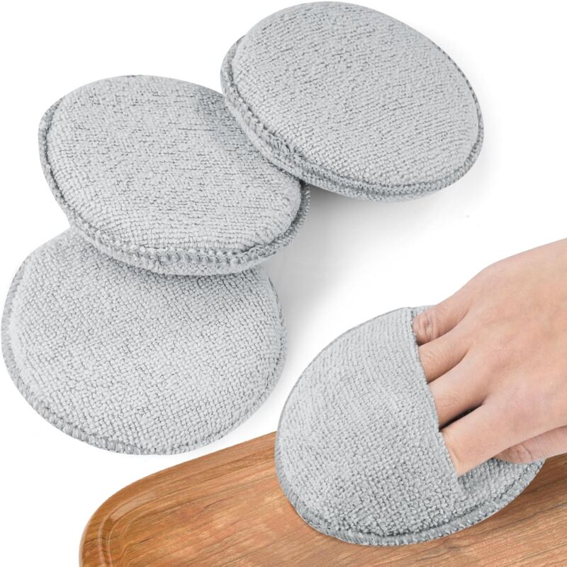 foto del prodotto sollbry set di 4 tamponi applicatori di cera e olio per legno