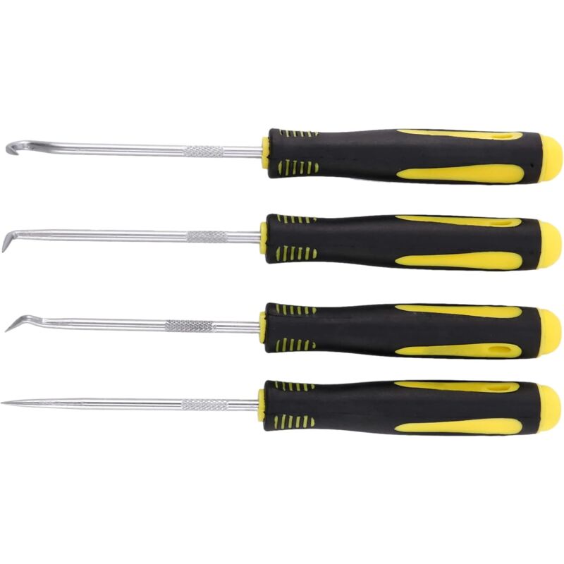 foto del prodotto sollbry set di 4 utensili con gancio raschiatore, estrattore di guarnizioni di tenuta in gomma, cacciavite, utensile manuale per la rimozione di