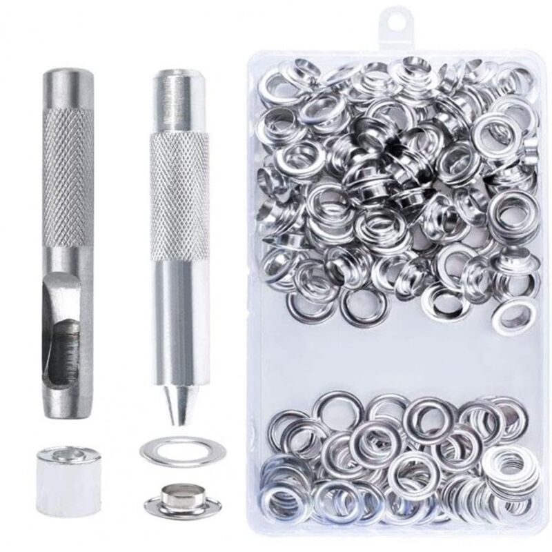 foto del prodotto sollbry set di bottoni ad occhiello facili da usare, kit di perforazione per teloni impermeabili, tende, tende da sole, scarpe e borse colore 