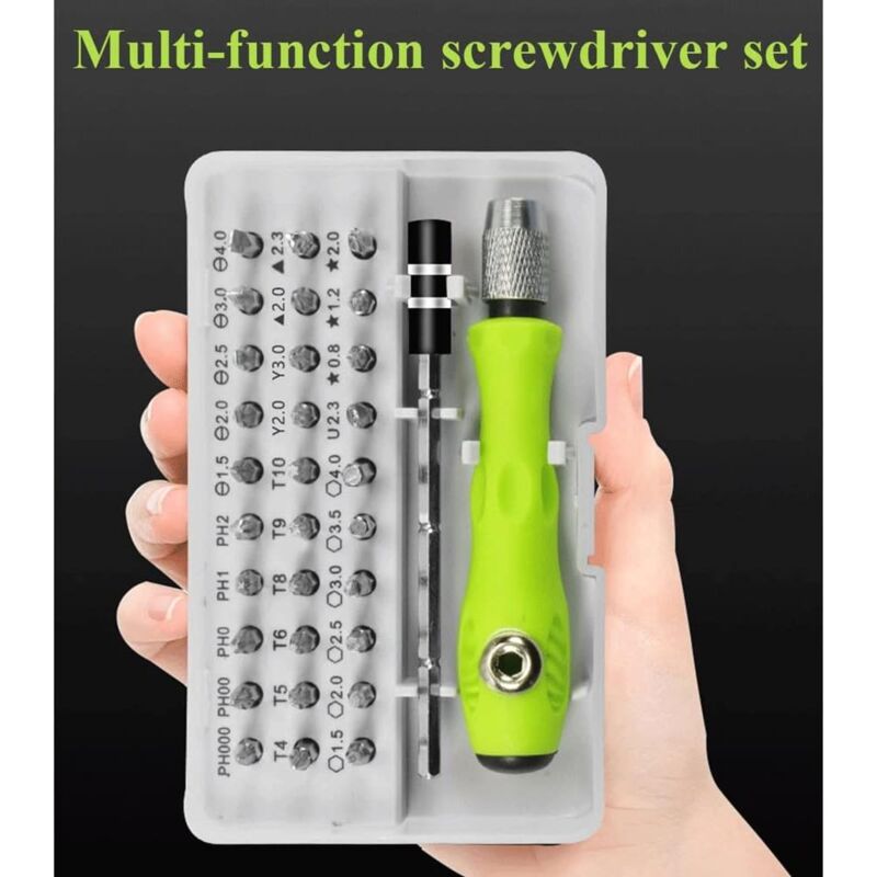 foto del prodotto sollbry set di cacciaviti magnetici 32 in 1, 32 pezzi, kit di punte, utensili manuali per riparazioni domestiche