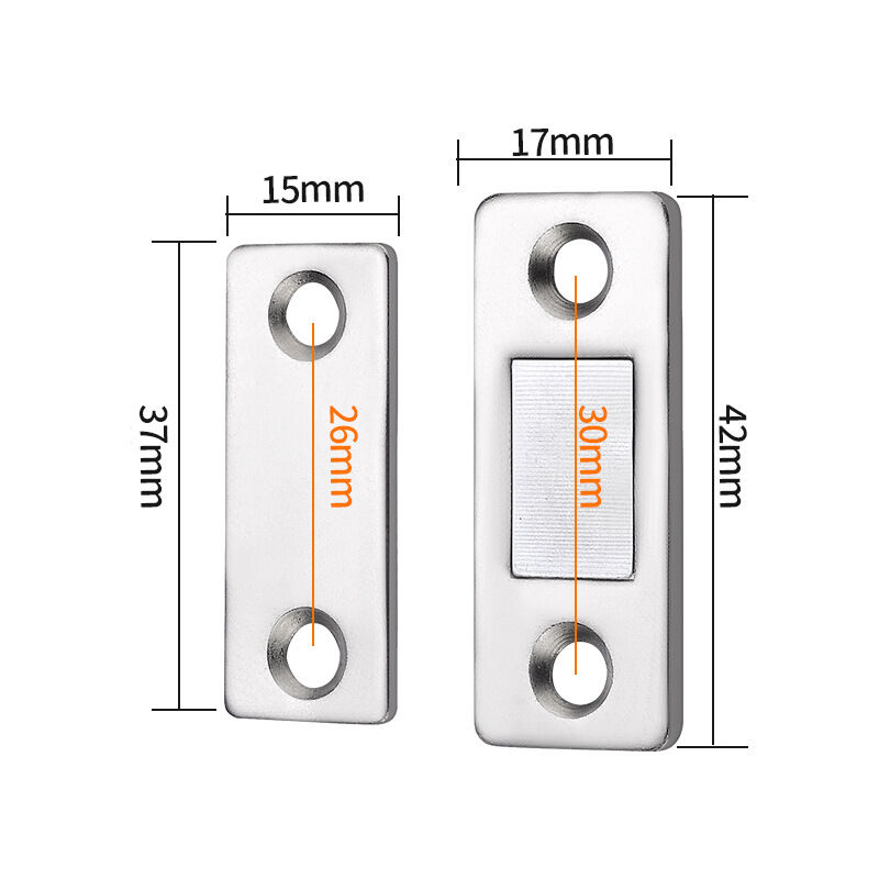 foto del prodotto sollbry set di chiusura magnetica, chiusura magnetica molto sottile da attaccare su magnete, chiusura adesiva per mobili, magnete potente per porte