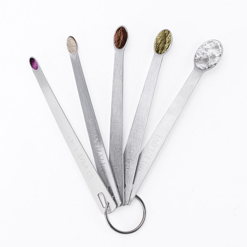 foto del prodotto sollbry set di cucchiai dosatori da cucina, mini cucchiai dosatori in acciaio inox, cucchiaio dosatore da cucina con scala, cucchiai dosatori per