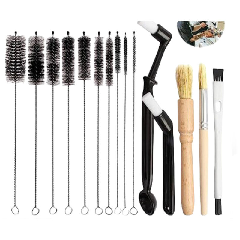 foto del prodotto sollbry set di spazzole per caff , kit professionale di spazzole per caff espresso, con spazzola in legno per la pulizia del macinacaff e spazzola