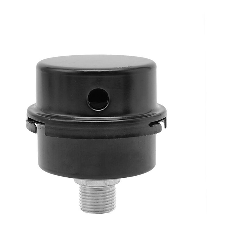 foto del prodotto sollbry silenziatore per filtro aria, filettatura 3 8 , filtro silenziatore da 16 mm, parti per compressore d aria, nero rotondo metallo 