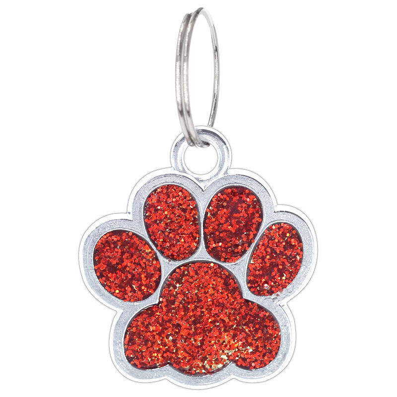 foto del prodotto sollbry simpatiche medagliette personalizzate per cani e gatti medaglietta glitterata personalizzata per animali, medaglietta personalizzabile