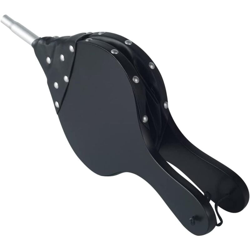 foto del prodotto sollbry soffietto in legno da 43,2 x 19,1 cm, soffiatore d aria manuale per barbecue, camino e campeggio nero