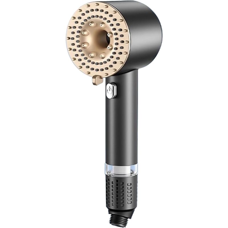 foto del prodotto sollbry soffione doccia ad alta pressione, soffione doccia turbocompresso 5.0 con filtri in cotone, 3 modalit di getto, soffione doccia con