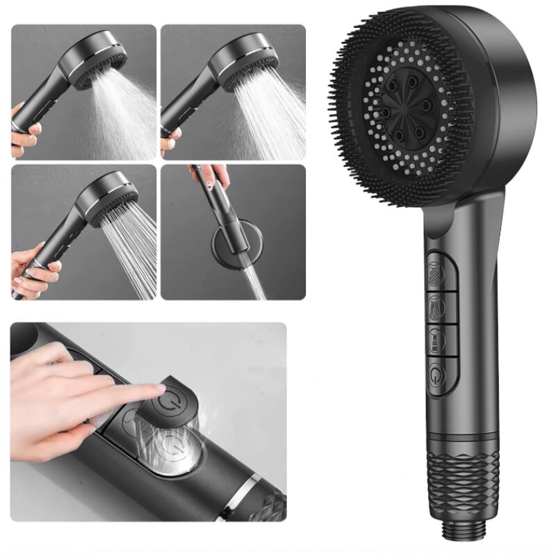 foto del prodotto sollbry soffione doccia, soffione doccia ad alta pressione regolabile in 4 modalit , soffione doccia anticalcare con filtro, soffione doccia a
