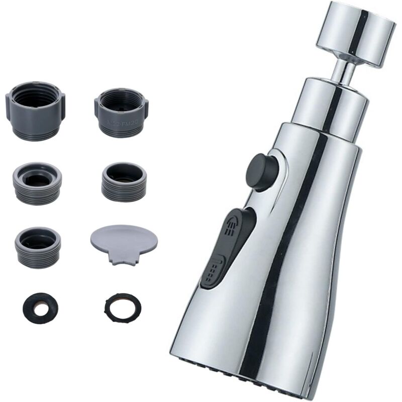 foto del prodotto sollbry soffione girevole a 360 gradi per rubinetto da cucina, ricambio per soffione da cucina, soffione per acqua purificata giunti in lega 