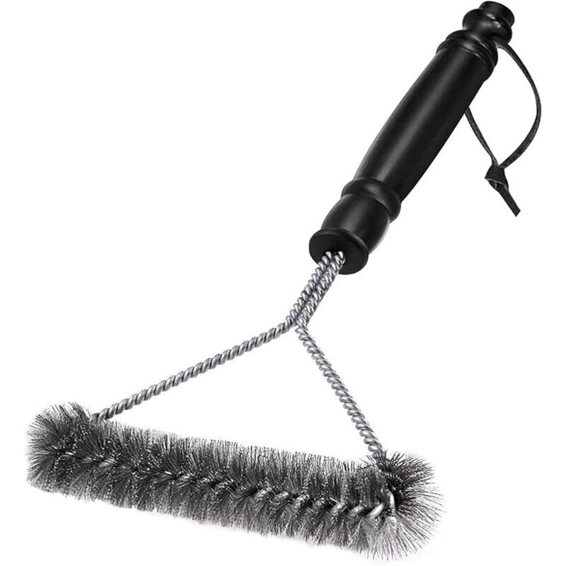 foto del prodotto sollbry spazzola per la pulizia del barbecue setole in acciaio inossidabile per una pulizia rapida ed efficace di tutte le griglie 30 cm 