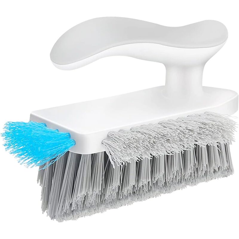 foto del prodotto sollbry spazzola per la pulizia delle fughe 4 in 1, per la pulizia delle scanalature, per le fughe delle piastrelle, per il bagno, per gli angoli,