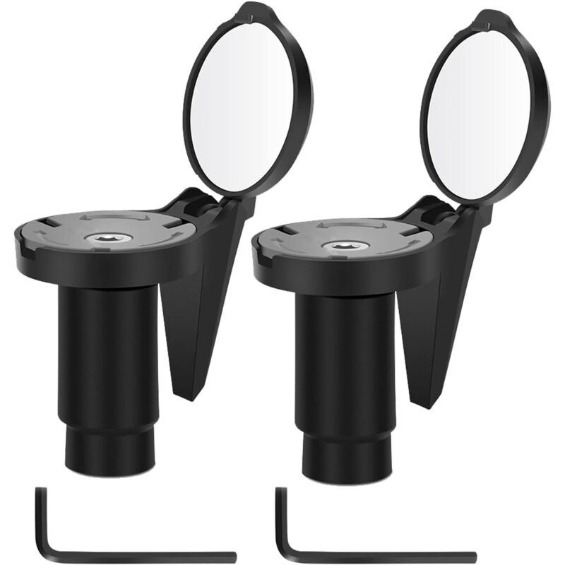 foto del prodotto sollbry specchietto retrovisore per bicicletta hd, regolabile a 360 gradi, pieghevole, per manubrio della bicicletta, in vetro, per bici da strada,