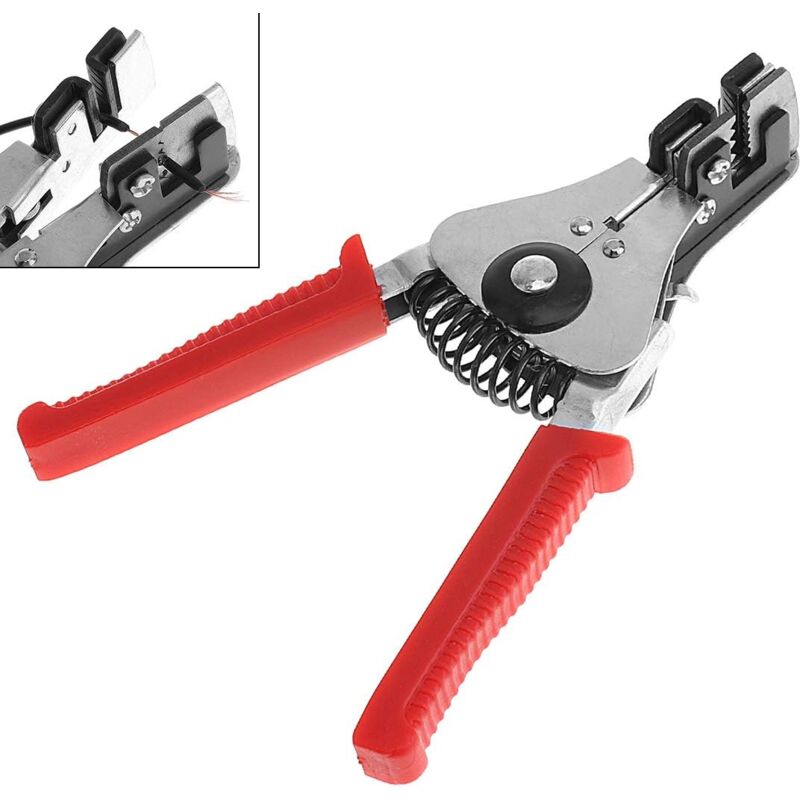 foto del prodotto sollbry spellafili di precisione da 18 cm spellafili automatico tagliacavi pinza multifunzione per spelatura, taglio e crimpatura