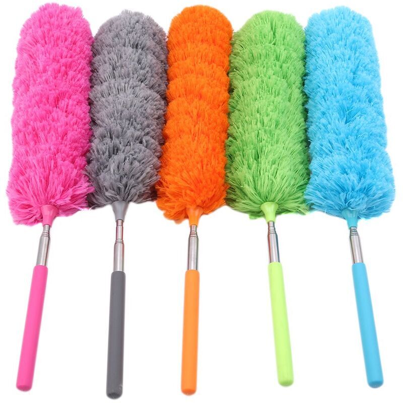 immagine 0 del prodotto sollbry spolverino estensibile da 5 pezzi, spolverino in microfibra, spazzola per la pulizia, lavabile, regolabile ed estensibile con asta