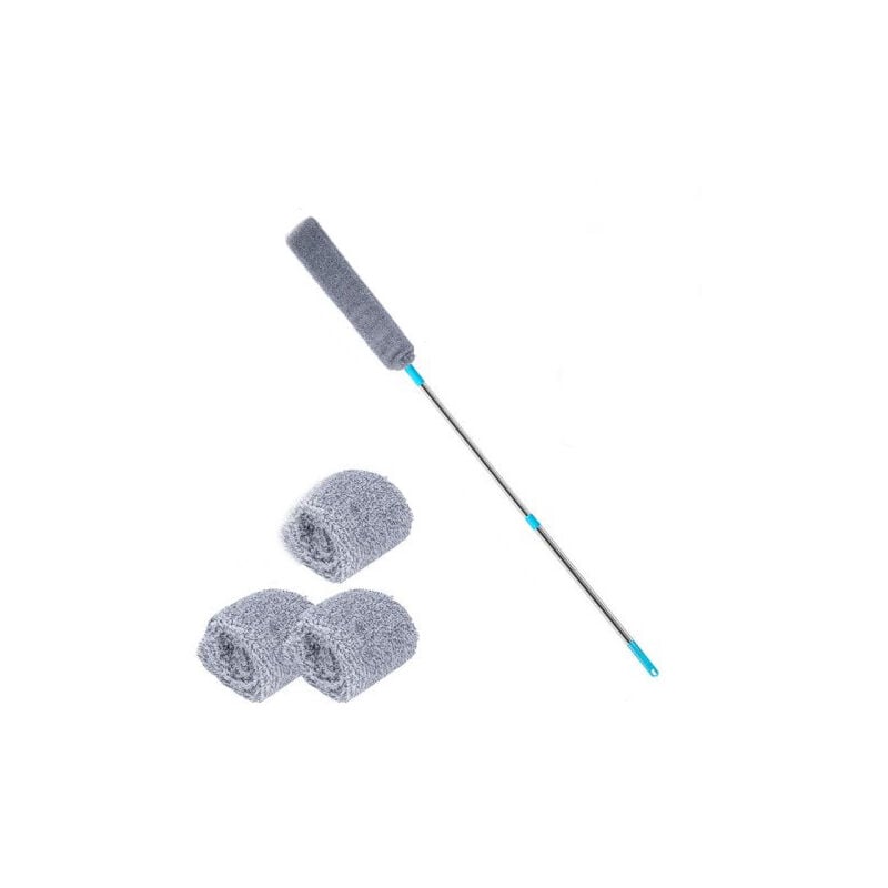 foto del prodotto sollbry spolverino sottoelettrodomestico, spazzola in microfibra con prolunga, spolverino per la pulizia di letti, soffitti alti, mobili, basso