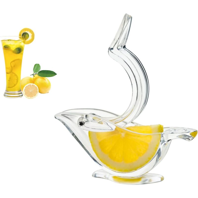 foto del prodotto sollbry spremiagrumi a forma di uccello, spremiagrumi manuale in acrilico, spremiagrumi a forma di uccello, spremiagrumi portatile ergonomico per