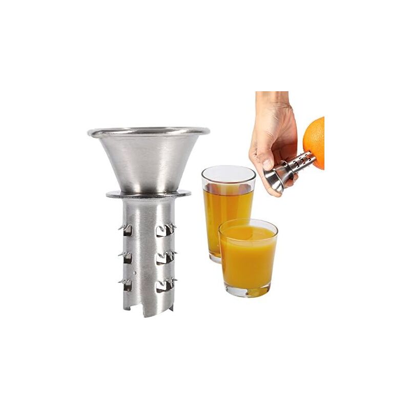 foto del prodotto sollbry spremiagrumi in acciaio inox, spremiagrumi per limone, spremiagrumi manuale, macchina per spremere frutta e verdura, utensile da cucina