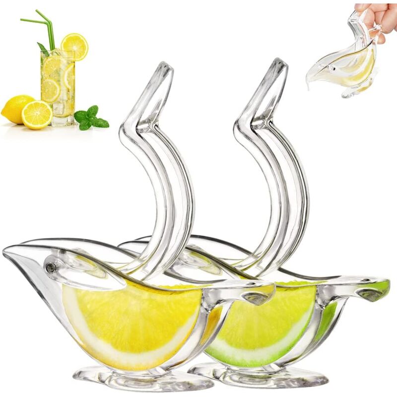 foto del prodotto sollbry spremiagrumi manuale per limoni, design deluxe, con piatti trasparenti 2 pezzi 