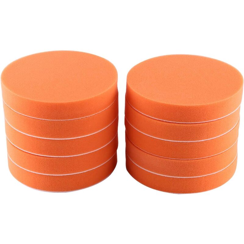 foto del prodotto sollbry spugna per lucidatura auto, kit da 10 pezzi per lucidatura auto, 6 tamponi per lucidatura 150 mm , kit di tamponi per lucidatura e