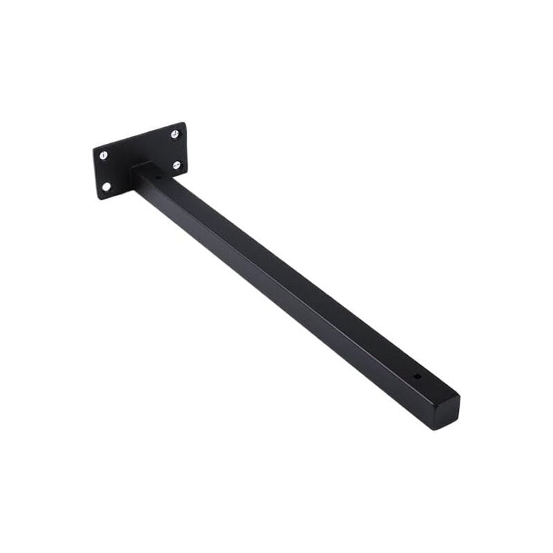 foto del prodotto sollbry staffa a t nera per mensole, staffe nascoste resistenti per assi di legno, staffe per appendere mensole cieche, staffa da parete da 12