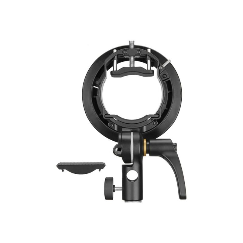 foto del prodotto sollbry staffa s2 per godox v1 ad200pro ad400pro ad200 v860ii tt685 tt600 tt350 controllo preciso dell inclinazione maniglia grande portaombrelli