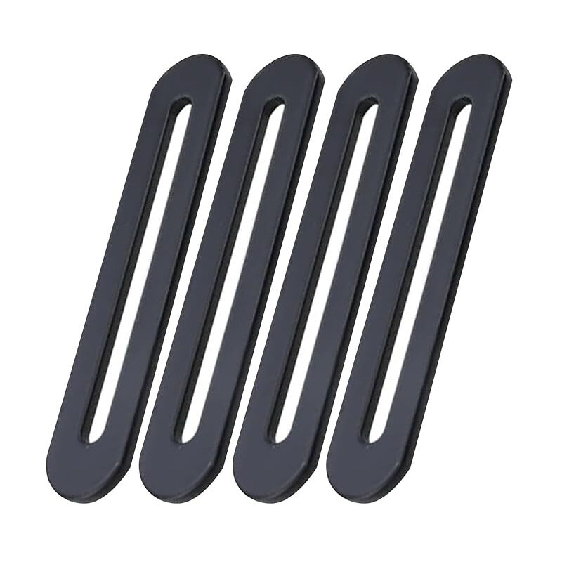 foto del prodotto sollbry staffe di fissaggio in acciaio inossidabile nero da 155 x 19 mm per la riparazione di fissaggi per mobili, 4 pezzi 4, 155 x 19 mm 