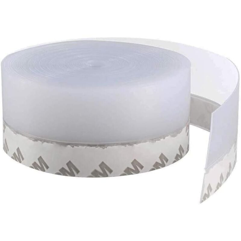foto del prodotto sollbry striscia sigillante in silicone, striscia sigillante autoadesiva trasparente da 10 m, striscia inferiore guarnizione inferiore per porta,