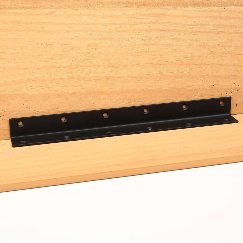 foto del prodotto sollbry supporto angolare a l, confezione da 2, supporto angolare perforato a 90 gradi, supporto in legno per impieghi gravosi, per rinforzi,