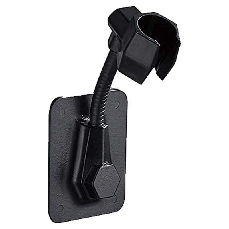 foto del prodotto sollbry supporto doccia universale, supporto per soffione doccia a parete, supporto per doccia, abs regolabile, senza fori, autoadesivo, girevole