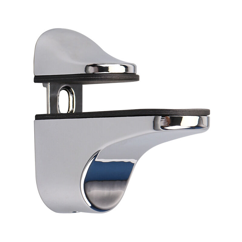 foto del prodotto sollbry supporto per mensola in vetro regolabile in 2 pezzi, supporto per mensole in legno vetro con spessore da 2 a 23 mm