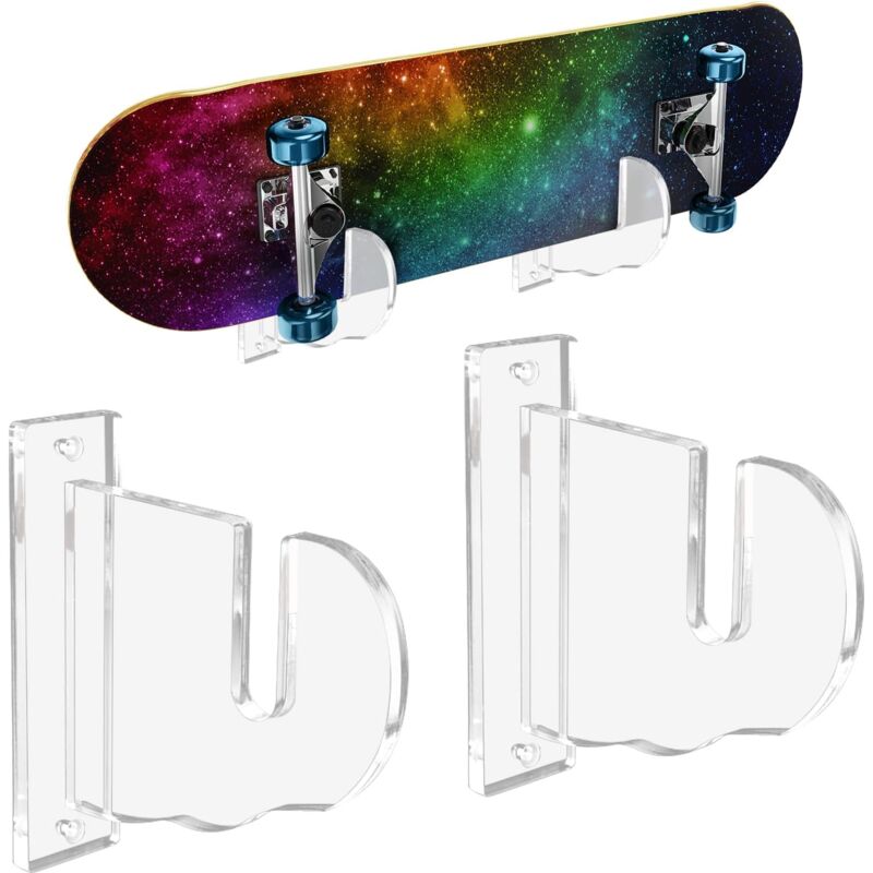 foto del prodotto sollbry supporto per skateboard, supporto da parete per skateboard, supporto da parete per skateboard, supporto di stoccaggio orizzontale