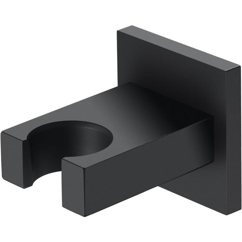 foto del prodotto sollbry supporto per soffione doccia nero supporto per soffione doccia in ottone supporto per soffione doccia a parete installabile tramite