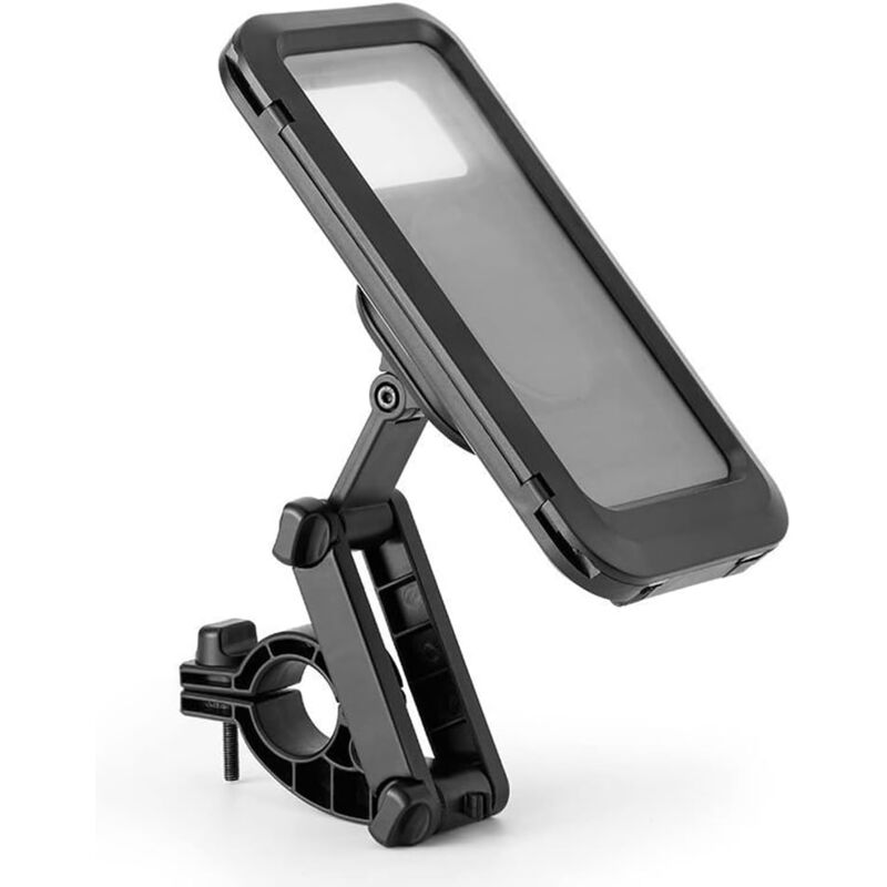 foto del prodotto sollbry supporto per telefono impermeabile per moto, supporto universale regolabile per manubrio moto con touch screen per pc
