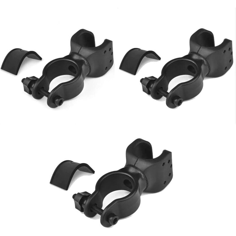 foto del prodotto sollbry supporto per torcia elettrica, confezione da 3, supporto per torcia elettrica, clip per torcia elettrica, rotazione a 360 , luce anteriore