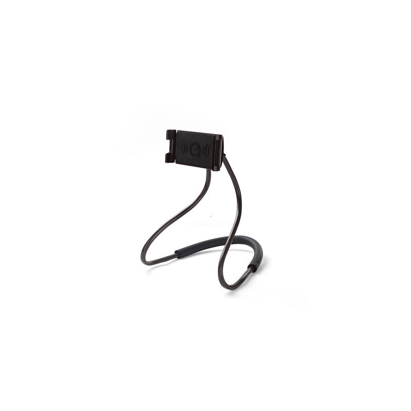 foto del prodotto sollbry supporto universale per smartphone da appendere al collo, flessibile, con rotazione libera per molteplici funzioni nero 60 cm
