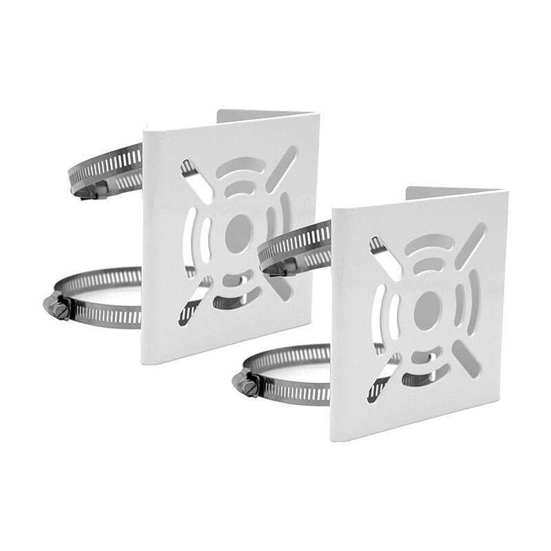 foto del prodotto sollbry supporto universale verticale per telecamera di sicurezza, 2 pezzi, staffa angolare in metallo solido con fibbie, adatto per telecamere