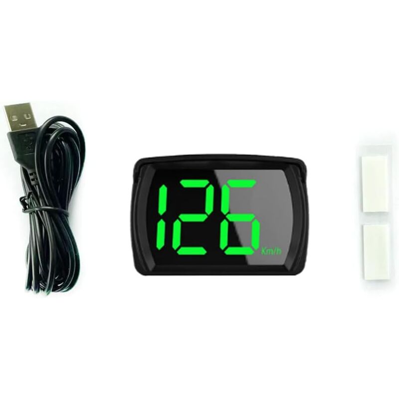 foto del prodotto sollbry tachimetro hud gps intelligente, display hud per auto km h mph con display a led di grandi dimensioni per auto, camion, suv e moto