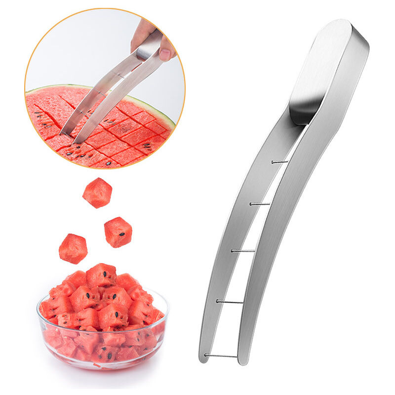 foto del prodotto sollbry taglia anguria, utensile per tagliare l anguria in acciaio inox, pratico taglia cubetti di frutta, utensile per tagliare la frutta per