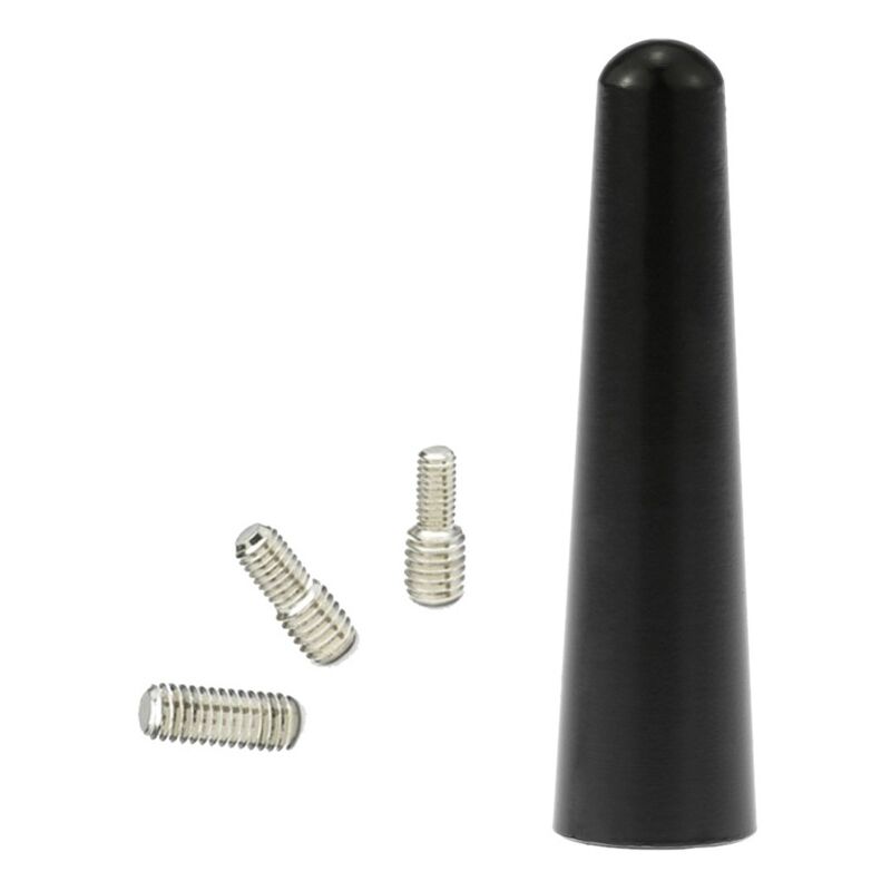 foto del prodotto sollbry tappo per antenna auto da 6,5 cm, attacco corto, asta filettata, antenna decorativa, adattatore per radio auto con adattatore in lega di