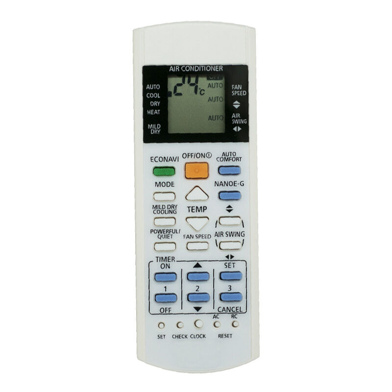 foto del prodotto sollbry telecomando per condizionatore panasonic, telecomando per condizionatore, abs bianco, telecomando di ricambio per condizionatore d aria