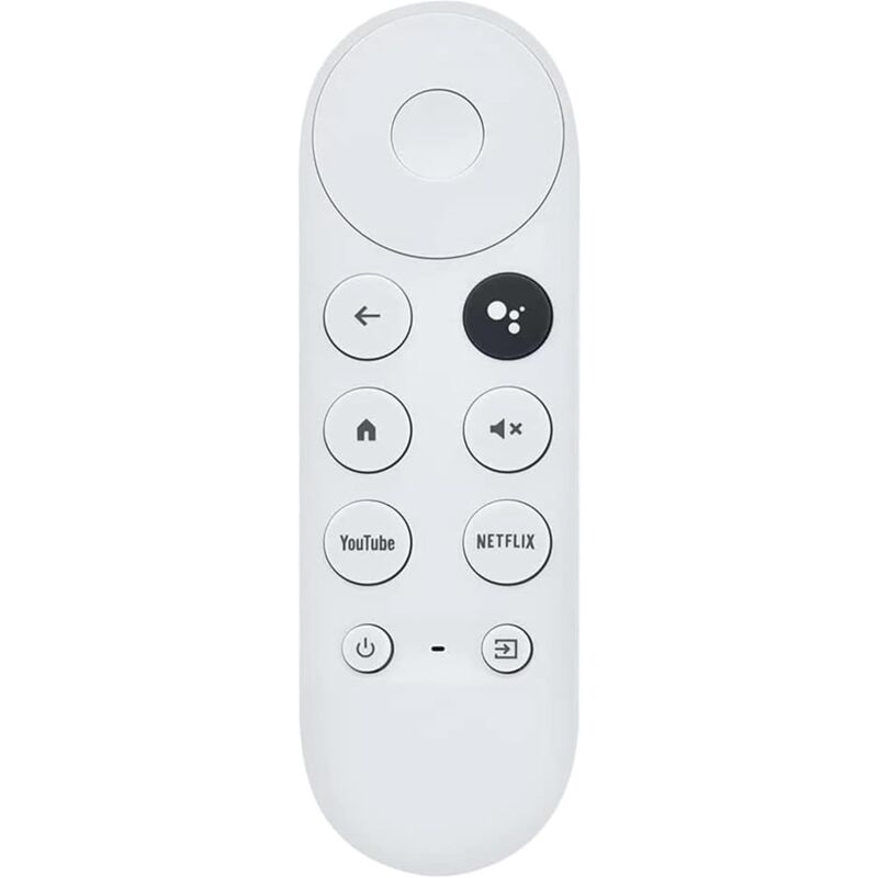 foto del prodotto sollbry telecomando vocale bluetooth g9n9n per google chromcast tv 4k snow, telecomando google sostitutivo con pulsanti netflix e youtube solo