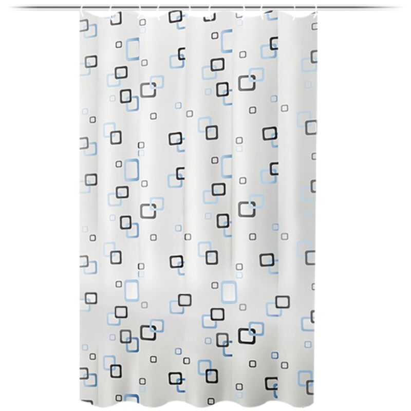 foto del prodotto sollbry tenda da doccia antimuffa 200 x 200 cm, in tessuto peva, lavabile, con 12 ganci, impermeabile, antibatterica, ad asciugatura rapida, per